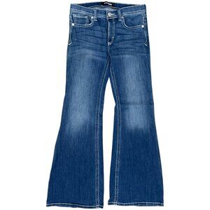 Express Women's Blue Flare Jeans